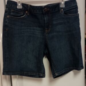 Love Indigo Dark Blue Denim Shorts